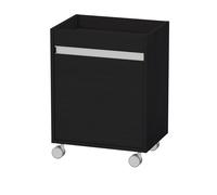 Caisson à roulettes Duravit Ketho, 500x670x360 mm, 1 porte, charnières à droite, KT2530R1616, Couleur: Décor chêne noir