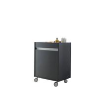 Caisson à roulettes Duravit Ketho, 500x670x360 mm, 1 porte, charnières à droite, KT2530R4949, Couleur: Décor graphite mat