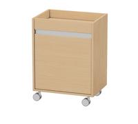 Caisson à roulettes Duravit Ketho, 500x670x360 mm, 1 porte, charnières à gauche, KT2530L3030, Couleur: Décor chêne naturel