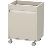 Caisson à roulettes Duravit Ketho, 500x670x360 mm, 1 porte, charnières à gauche, KT2530L9191, Couleur: Décor taupe mat