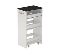 Caisson à roulettes Rivo, 30x84.8cm, Blanc/Anthracite, Vicco 51716