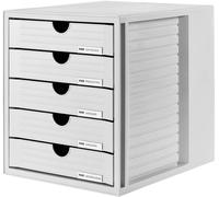 Caisson à tiroirs HAN Systembox 1450-11 gris clair DIN A4, DIN C4 Nombre de tiroirs: 5