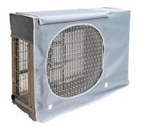 Caisson Anti Bruit Pompe a Chaleur, Housse Pompe a Chaleur Piscine, Double Fixation, Anti Poussière, Imperméables, Coupe Vent, Anti UV(Gray,78x28x55CM/31x11x21IN)