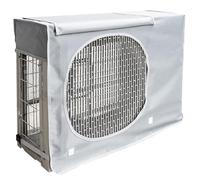 Caisson Anti Bruit Pompe a Chaleur, Housse Pompe a Chaleur Piscine, Double Fixation, Anti Poussière, Imperméables, Coupe Vent, Anti UV(Silver,75x26x45CM/29x10x18IN)