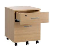Caisson bois Cubo 2 tiroirs chêne clair