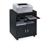 Caisson bureau armoire mobile commode noir 2 tiroirs 17,3 kg caisson à roulettes
