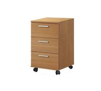 Pegane Caisson 3 tiroirs - Merisier