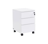 Caisson de bureau - 3 tiroirs - Blanc - OLBERDA