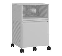 Caisson de bureau à roulettes Velvevn acier 54 x 40 x 36 cm blanc