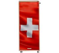 Caisson de Bureau Chêne 3 Tiroirs 3 Niches Mobile Serrure 47,2 x 107,6 x 47 cm - Drapeau Suisse 650 - L 47.2 x l 47 x H 107.6 cm Blanc G