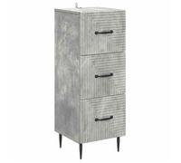 Caisson de bureau - desserte de bureau Vidaxl Armoire à tiroirs Gris béton 33 x 34,5 x 89,5 cm