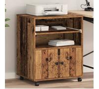 vidaXL Support d'impression vieux bois 60 x 48 x 74 cm Bois composite