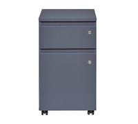 Caisson de bureau en bois coloris gris Anthracite - longueur 44 x profondeur 51x hauteur 76 cm