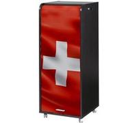 Caisson de Bureau Mobile Noir 108 cm - Drapeau Suisse 650 - L 47.2 x l 47 x H 107.6 cm Noir G