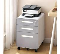Caisson de Bureau Rangement Mobile 3 Tiroirs Armoire de Bureau avec Serrure | Tiroirs Spacieux Compartimentés for Organiser Dossiers Documents Domicile, Espace D'étude Petite Entreprise