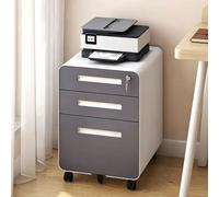 Caisson de Bureau Rangement Mobile 3 Tiroirs Armoire de Bureau avec Serrure | Tiroirs Spacieux Compartimentés for Organiser Dossiers Documents Domicile, Espace D'étude Petite Entreprise