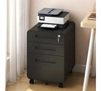 Caisson de Bureau Rangement Mobile 3 Tiroirs Armoire de Bureau avec Serrure | Tiroirs Spacieux Compartimentés for Organiser Dossiers Documents Domicile, Espace D'étude Petite Entreprise
