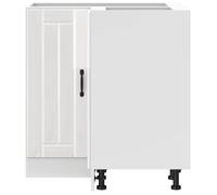 Caisson de cuisine Blanc - LEMON® Armoire d'angle de cuisine Lucca - Blanc brillant - Bois ingénierie 991 - Soldes
