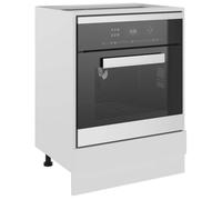 Caisson de cuisine Blanc - LEMON® Meuble de four ""Riga"" blanc 60 x 46 x 81,5 cm en - Bois d'ingénierie 706 - Soldes