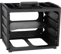 Raaco Boîte d'assortiment HandyBox 55 376×265×310 mm 4 compartiments Noir 136259 vide