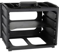 Raaco Boîte d'assortiment HandyBox 55 376×265×310 mm 4 compartiments Noir 136259 vide