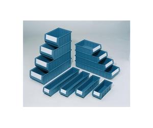 Caisson d'étagère L400xl117xH90mm bleu PP 16 pcs
