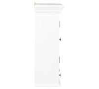 Caisson haut cuisine Blanc - LEMON® Meuble mural - Blanc - 49x22x59cm - Bois d'ingénierie 612 - Soldes