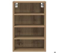 Caisson haut cuisine Brun - LEMON® Vitrine suspendue ""Riga"" - avec rangement - chêne artisanal - 40x29 5x60cm - Bois d'ingénierie 92