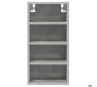 Caisson haut cuisine Gris - LEMON® Vitrine suspendue ""Riga"" - avec rangement - gris béton - 30x29 5x60cm - Bois d'ingénierie 136 Sol