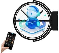 Caisson lumineux holographique 3D double face enseigne LED