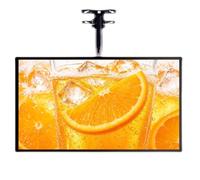 Caisson Lumineux LED Extra-Plat à Cadre Clipsable Horizontal-40X60cm | Avec Tige Télescopique, Présentoir Mural pour Affiches Lumineuses, Idéal pour les Restaurants et Cafés