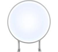 Caisson lumineux LED - Panneau publicitaire rond double face 50 cm - Fixation murale - Enseigne de magasin - Cadre en aluminium - 10 W CC - Lumière blanche