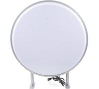 Caisson lumineux LED - Rond, double face, 60 cm - Indice de protection IP65 (étanche) - Pour usage extérieur - Personnalisable - Pour commerces et restaurants - Blanc