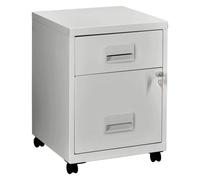 Caisson mobile - 2 tiroirs - gris
