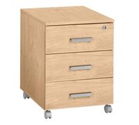 Caisson mobile 3 tiroirs chêne clair Exprim
