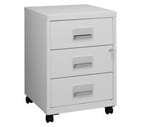 Caisson mobile 3 tiroirs - gris