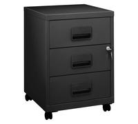 Caisson mobile 3 tiroirs - noir
