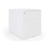Caisson mobile métal Pro Design - 2 tiroirs - Blanc