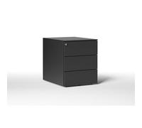 Caisson mobile métal Pro Design - 3 tiroirs - Noir