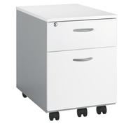 Caisson mobile Practica 2 tiroirs blanc