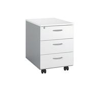 Caisson mobile Practica 3 tiroirs blanc