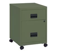 Caisson mobile Pratic 2 tiroirs - Corps et Tiroirs Vert