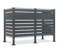 Caisson pour 2 poubelles de 120l ou 240l Halen CoverTech anthracite