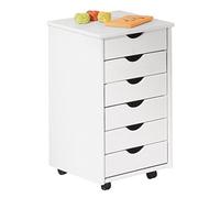Caisson sur Roulettes Blanc, Dim : 36 x 40 x 65 cm --