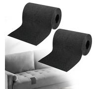 CAIXIANGYU 2 rouleaux 10 x 200 cm de Tissu Autocollant Reparation, Patch Réparation - Kit de réparation étanche pour canapés, sièges de voiture, tentes et meubles (Noir)