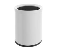 CAIYGG Poubelle 22,5 x 30 cm laquée blanche en acier inoxydable 201 | Pour la maison et le bureau, durable, pratique et moderne pour tous les environnements