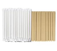 Caiyloxn 150pcs Pailles en Papier Bubble Tea 210 x 12mm paille carton Paille en papier biodégradables pour Les Thés au Lait Milkshakes
