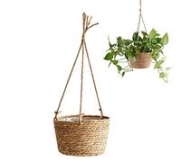 CaiYuanGJ Panier de Jardinière Suspendu, Pot de Fleurs à Suspendre en Corde de Jute, Suspension de Pot de Fleurs, Flowerpot De Fleurs Tissé Intérieur Extérieur, pour Jardin, Balcon, Maison Salon