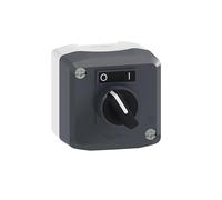Schneider Electric Boîtier avec sélecteur XALD134 1S (OFF-ON) gris foncé/gris clair 1 x 90°