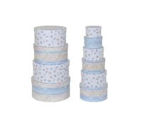 CAJA SET 10 CARTON 37,5X37,5X18 REDONDA MULTICOLOR